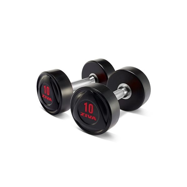 SL SOLID STEEL VIRGIN RUBBER DUMBBELLS