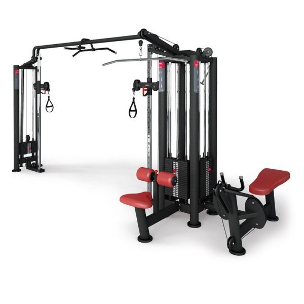 JUNGLE MACHINE HLP   ADJUSTABLE CABLE STATION WITH BAR / 1sc115hlp-1sc124