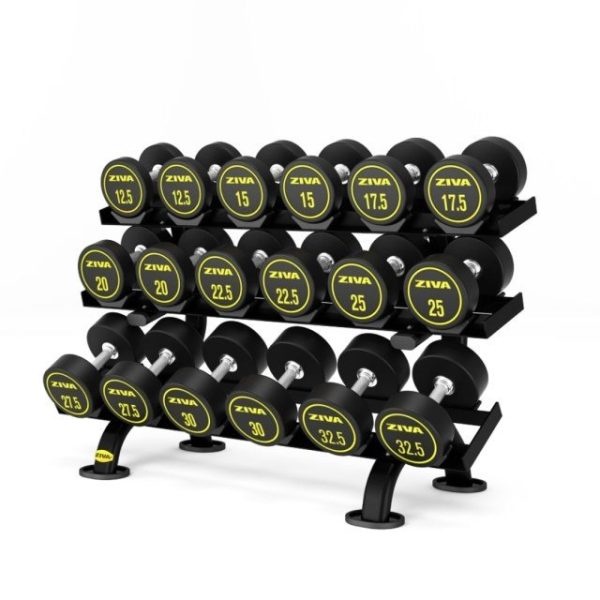 ZIVA Performance Rubber Dumbbell Set (10
pairs) 1-10 kg, 110 kg / ZFT-DBRB-4980